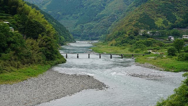 高知県高岡郡の浅尾沈下橋