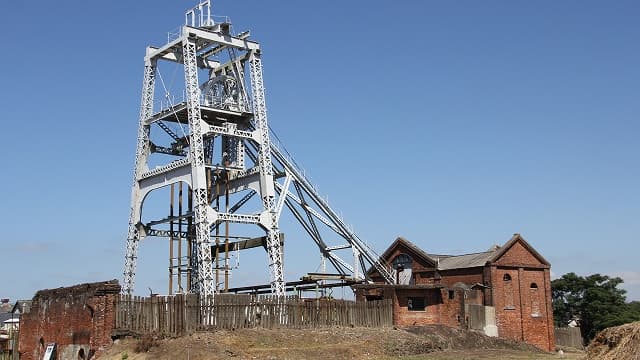 福岡県大牟田市の三井三池炭鉱跡(宮原坑跡)