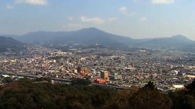 福岡県筑紫野市の天拝山からの景色