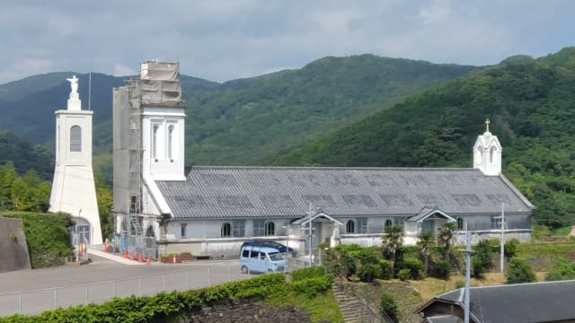 長崎市の長崎市外海の石積集落景観