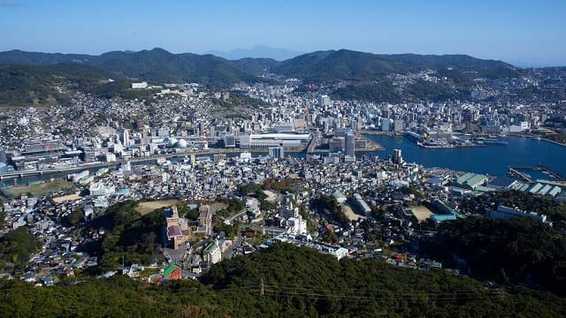 長崎市の市街地