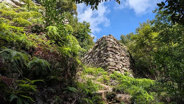 長崎県対馬市の清水山城跡