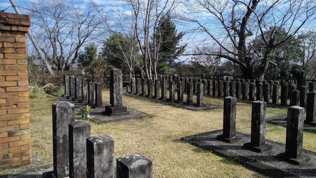 熊本県熊本市の西南戦争遺跡（明徳官軍墓地）