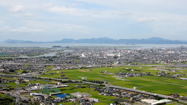 熊本県八代市の八代平野