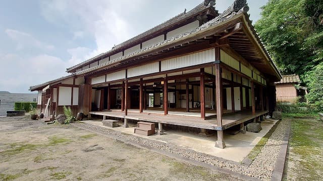 熊本県玉名郡の豊前街道(南関御茶屋跡)