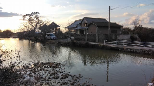 大分県豊後高田市の真玉氏居館跡