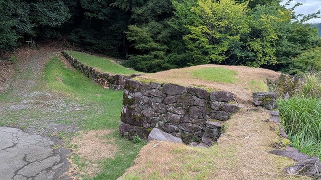 大分県玖珠郡の角牟礼城跡