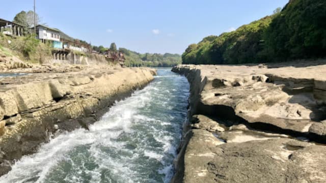 宮崎県都城市の観音瀬水路