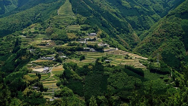宮崎県東臼杵郡の仙人の棚田