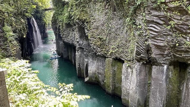 宮崎県西臼杵郡の五箇瀬川峡谷(高千穂峡谷)
