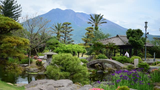 鹿児島県の仙巌園附花倉御仮屋庭園