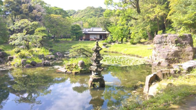 鹿児島県の旧島津氏玉里邸庭園