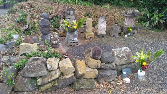 鹿児島県枕崎市の硫黄山岩崎寺跡