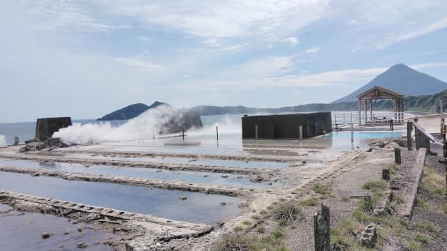 指宿市の伏目塩田跡