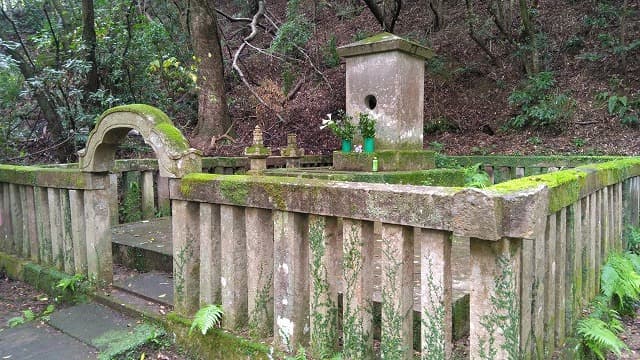 鹿児島県南さつま市の島津忠良（日新斎）の墓