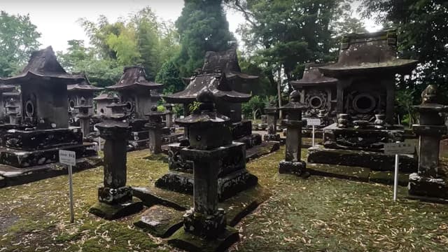 鹿児島県薩摩郡の宗功寺墓地