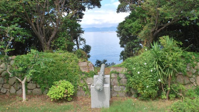 鹿児島県肝属郡の根占原台場跡